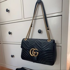 Authentic Gucci Marmont Medium Matelassé Bag